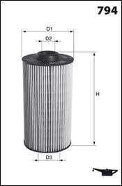 Mecafilter ELH4443 - Oil Filter autospares.lv