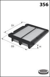 Mecafilter ELP9265 - Air Filter, engine autospares.lv