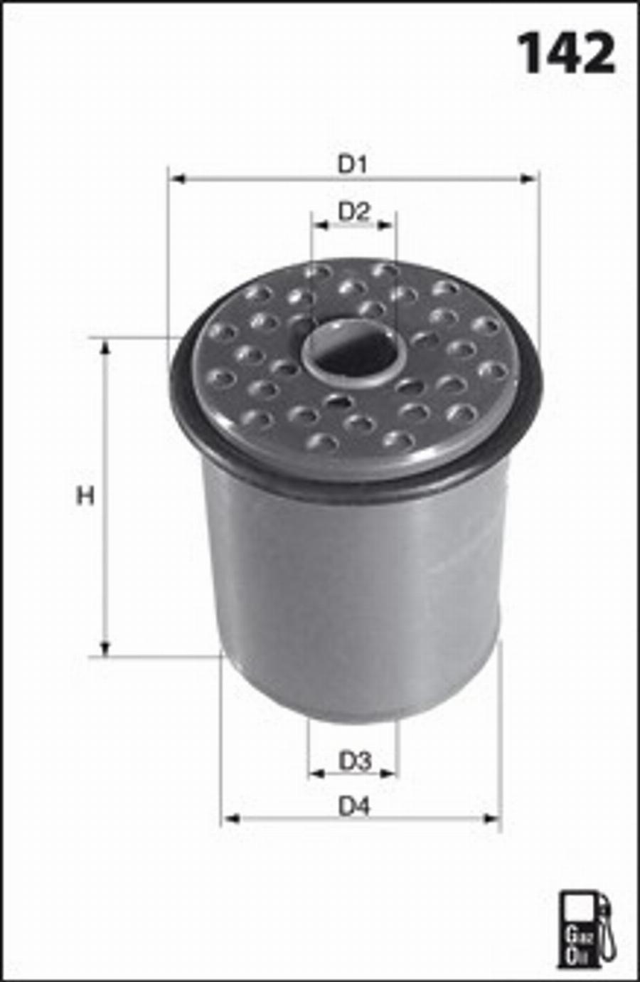 Mecafilter G43 - Fuel filter autospares.lv