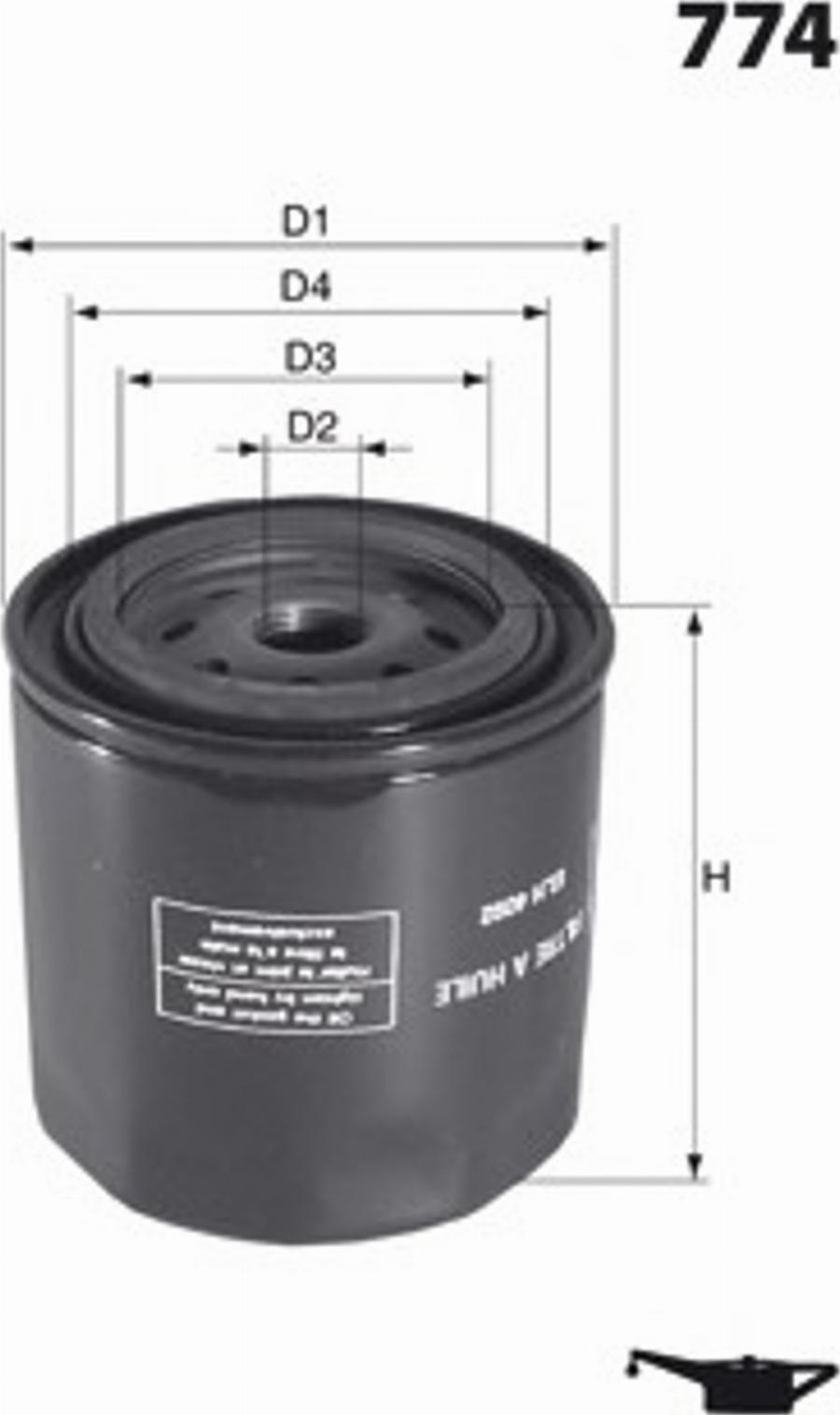 Mecafilter H40 - Oil Filter autospares.lv