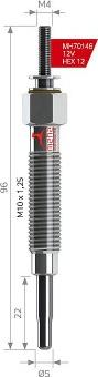 MEHA AUTOMOTIVE MH70146 - Glow Plug autospares.lv