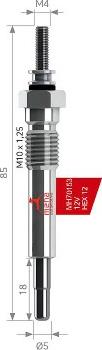 MEHA AUTOMOTIVE MH70153 - Glow Plug autospares.lv