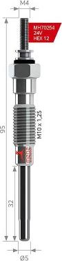 MEHA AUTOMOTIVE MH70254 - Glow Plug autospares.lv