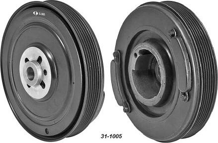 MEHA AUTOMOTIVE MHK60114 - Belt Pulley, crankshaft autospares.lv