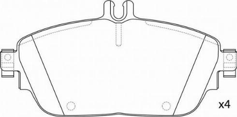 Mercedes-Benz A0064208520 - Brake Pad Set, disc brake autospares.lv