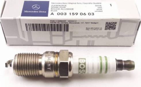 Mercedes-Benz A 003 159 06 03 - Spark Plug autospares.lv