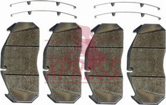 Meritor MDP5059 - Brake Pad Set, disc brake autospares.lv