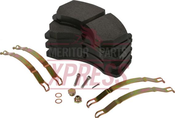 Meritor MDP5066 - Brake Pad Set, disc brake autospares.lv