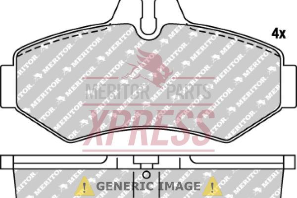 Meritor MDP1102 - Brake Pad Set, disc brake autospares.lv