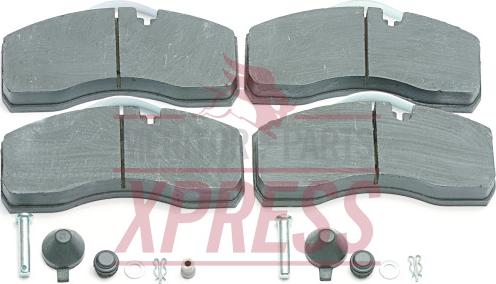 Meritor MDP3087KP - Brake Pad Set, disc brake autospares.lv