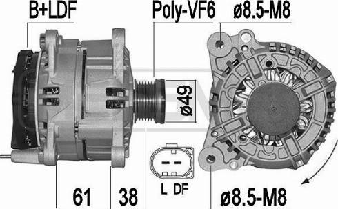 Messmer 209499A - Alternator autospares.lv