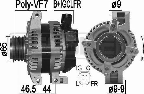 Messmer 209498A - Alternator autospares.lv