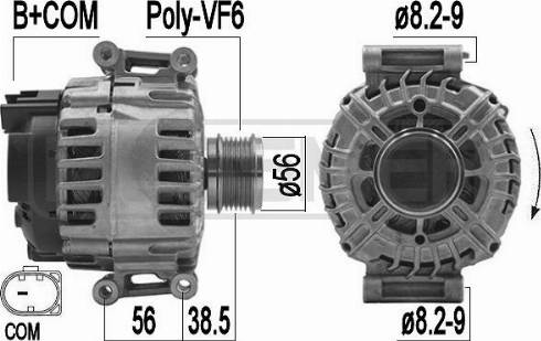 Messmer 209493 - Alternator autospares.lv