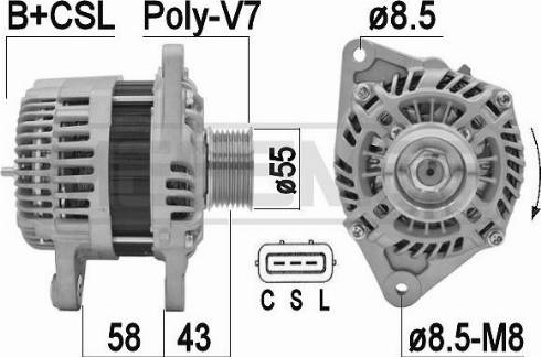 Messmer 209449A - Alternator autospares.lv