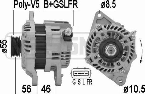 Messmer 209448A - Alternator autospares.lv