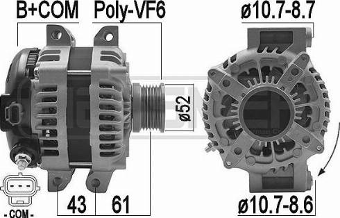 Messmer 209465A - Alternator autospares.lv