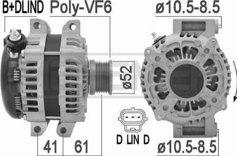 Messmer 209460A - Alternator autospares.lv