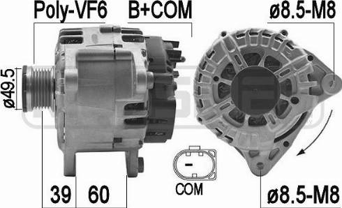 Messmer 209463 - Alternator autospares.lv