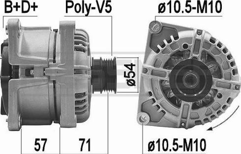 Messmer 209418A - Alternator autospares.lv