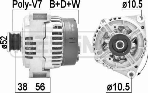 Messmer 209413A - Alternator autospares.lv