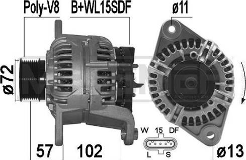 Messmer 209489 - Alternator autospares.lv