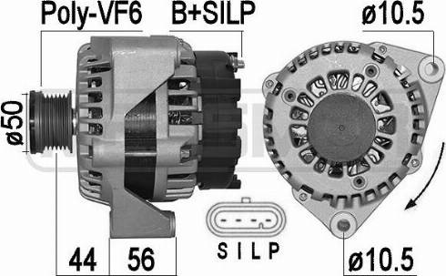 Messmer 209544A - Alternator autospares.lv