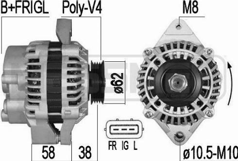 Messmer 209540A - Alternator autospares.lv