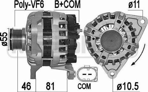 Messmer 209543A - Alternator autospares.lv