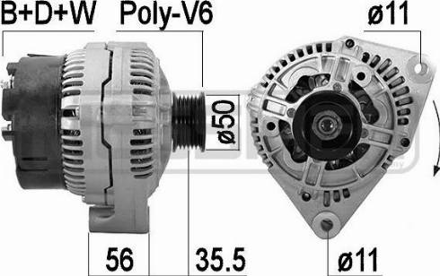 Messmer 209551A - Alternator autospares.lv