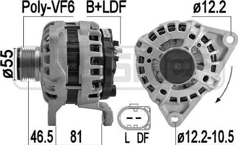 Messmer 209558A - Alternator autospares.lv