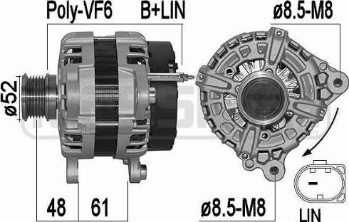 Messmer 209562A - Alternator autospares.lv