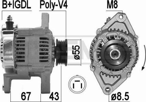 Messmer 209508A - Alternator autospares.lv