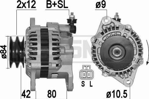 Messmer 209507A - Alternator autospares.lv