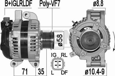 Messmer 209517A - Alternator autospares.lv