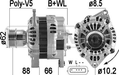 Messmer 209581 - Alternator autospares.lv