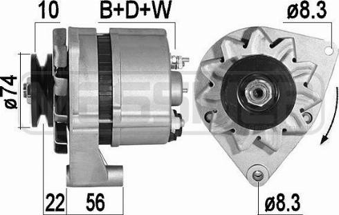 Messmer 209583 - Alternator autospares.lv