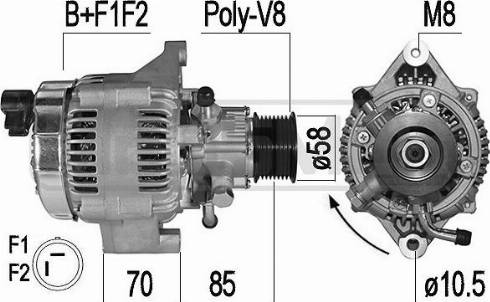 Messmer 209521A - Alternator autospares.lv