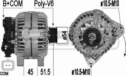 Messmer 209099A - Alternator autospares.lv