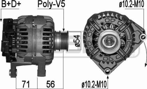 Messmer 209096 - Alternator autospares.lv