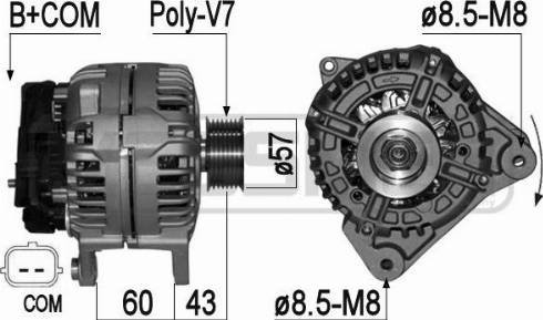 Messmer 209097A - Alternator autospares.lv