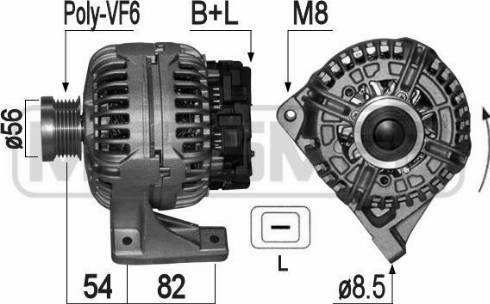 Messmer 209055 - Alternator autospares.lv