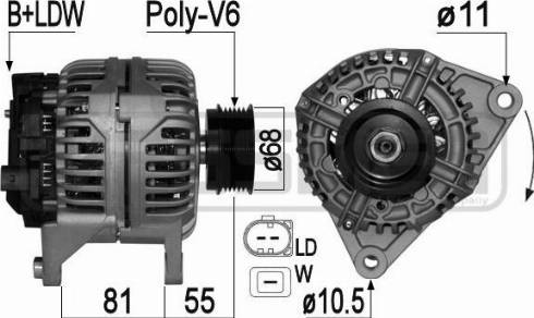 Messmer 209051A - Alternator autospares.lv