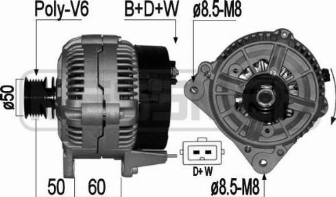 Messmer 209062A - Alternator autospares.lv