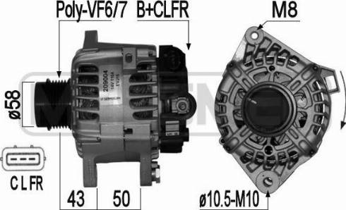 Messmer 209004A - Alternator autospares.lv