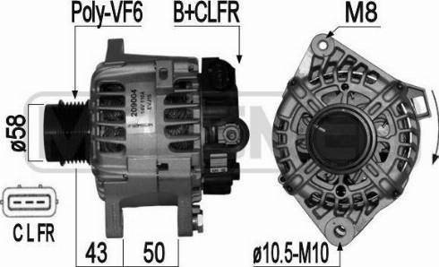 Messmer 209004 - Alternator autospares.lv