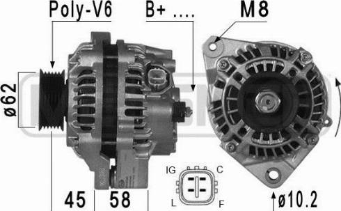 Messmer 209008A - Alternator autospares.lv