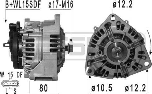 Messmer 209019 - Alternator autospares.lv