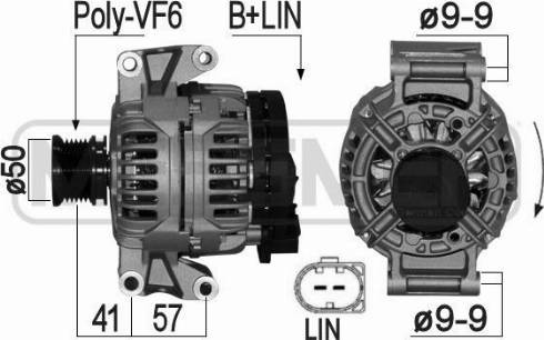 Messmer 209082A - Alternator autospares.lv