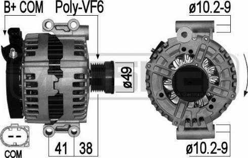 Messmer 209038A - Alternator autospares.lv