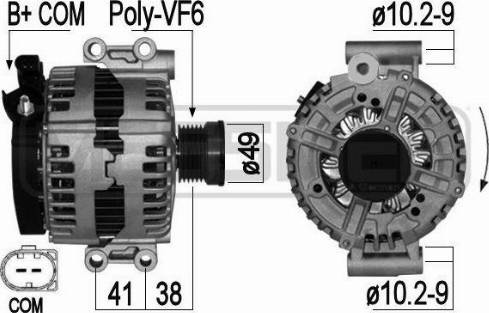 Messmer 209038 - Alternator autospares.lv